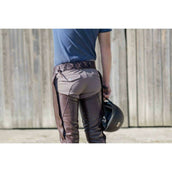 Dyon Longues Jambières en Cuir Standard Marron