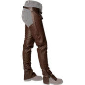 Dyon Longues Jambières en Cuir Standard Marron