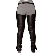 Dyon Longues Jambières en Cuir Standard Noir