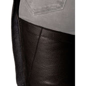 Dyon Longues Jambières en Cuir Standard Noir