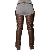 Dyon Longues Jambières en Cuir Standard Marron