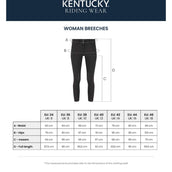 Kentucky Pantalon d'Équitation Miami Knee Grip Femme Blanc