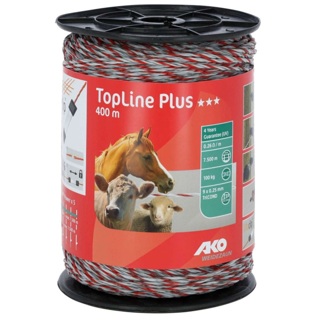 Ako Fil de Clôture Topline Plus Blanc/Rouge