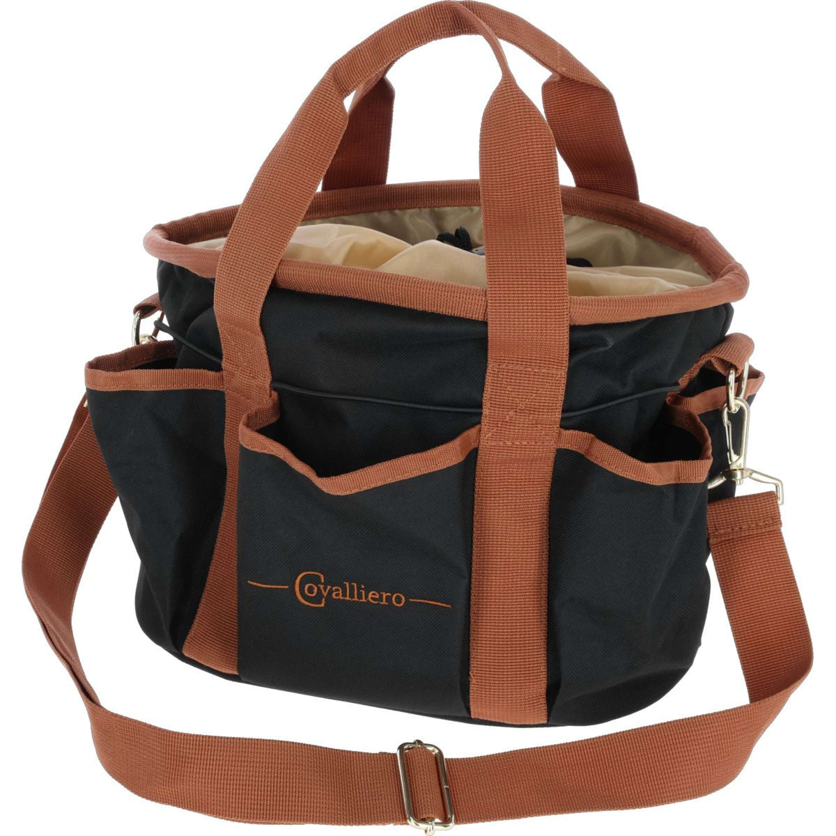 Covalliero Trousse de Pansage Noir/Cognac