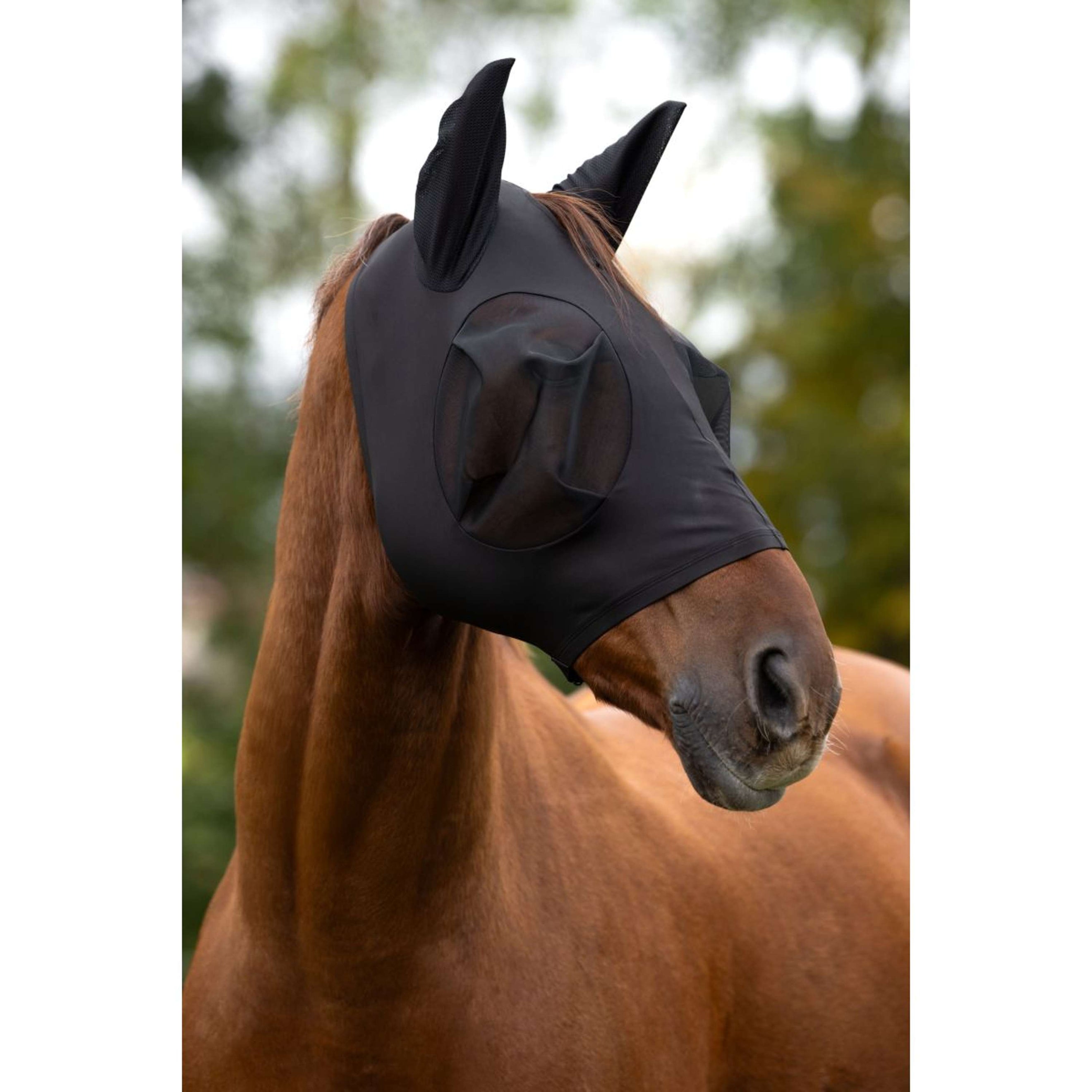 Covalliero Masque Anti-Mouches FinoStretch Noir Covalliero Masque Anti-Mouches FinoStretch Noir