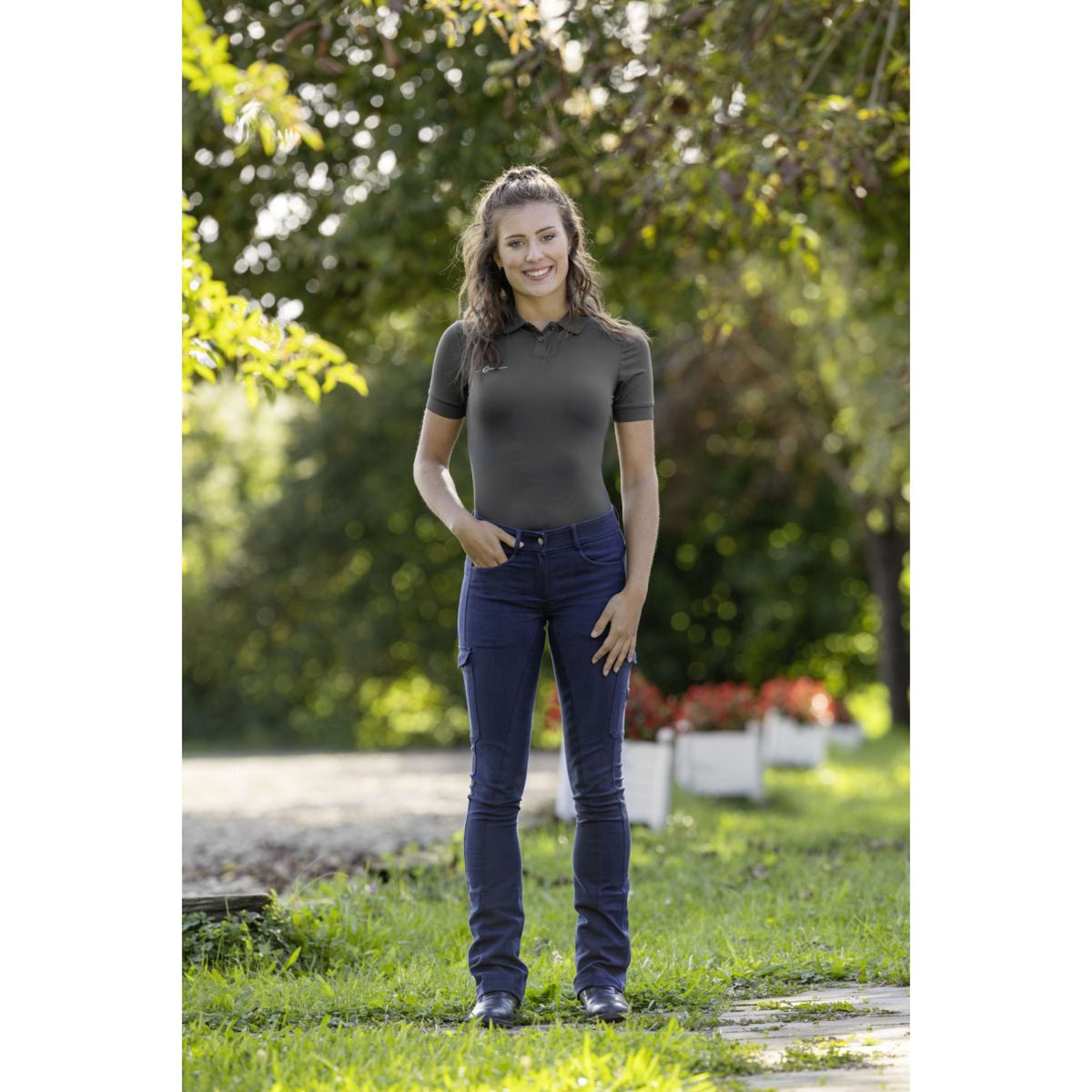 Covalliero Culotte d'Équitation Jodhpur BasicPlus Marin