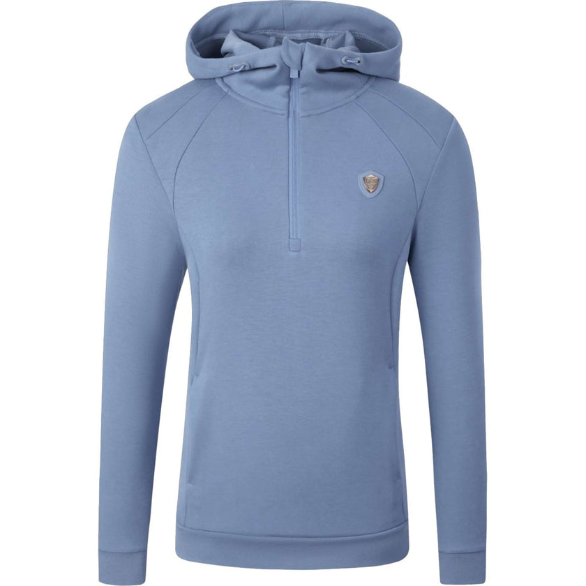 Covalliero Pull col Hoodie SS26 Femme Smoked Blue Covalliero Pull col Hoodie SS26 Femme Smoked Blue