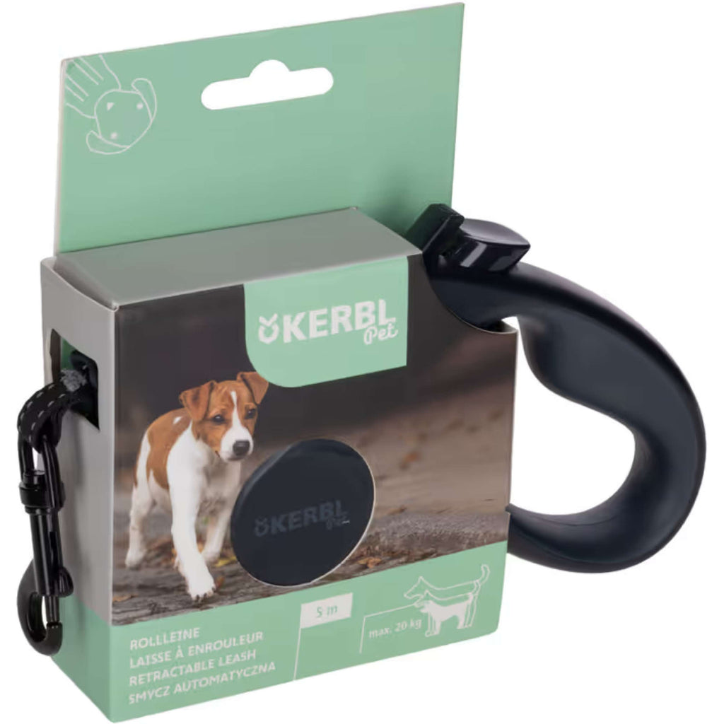 Kerbl Laisse Enrouleuse 5 Cm Noir