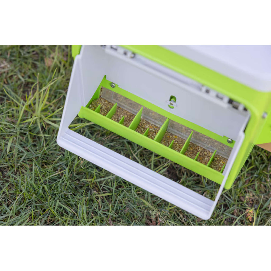 Kerbl Distributeur Automatique de Nourriture avec Clapet de Protection Vert