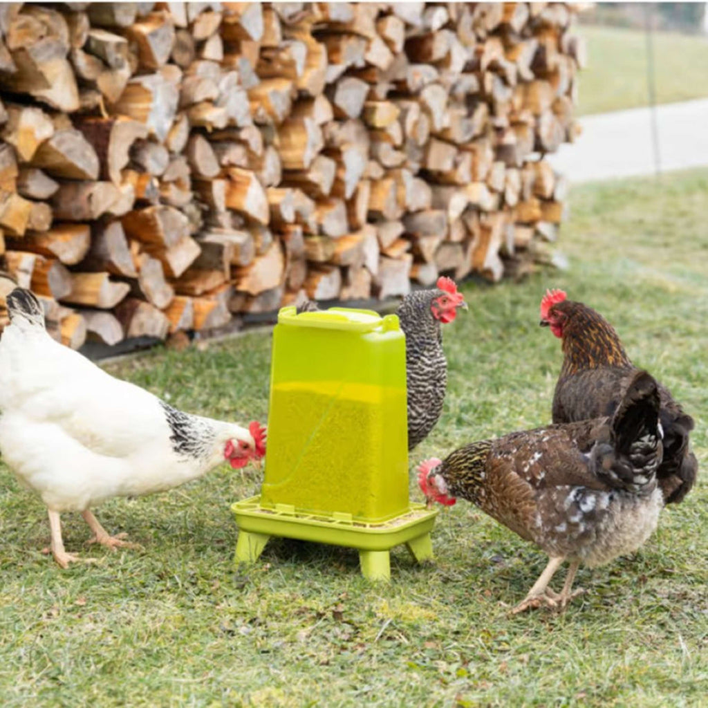 Kerbl Distributeur Automatique de Nourriture sur Pied Vert