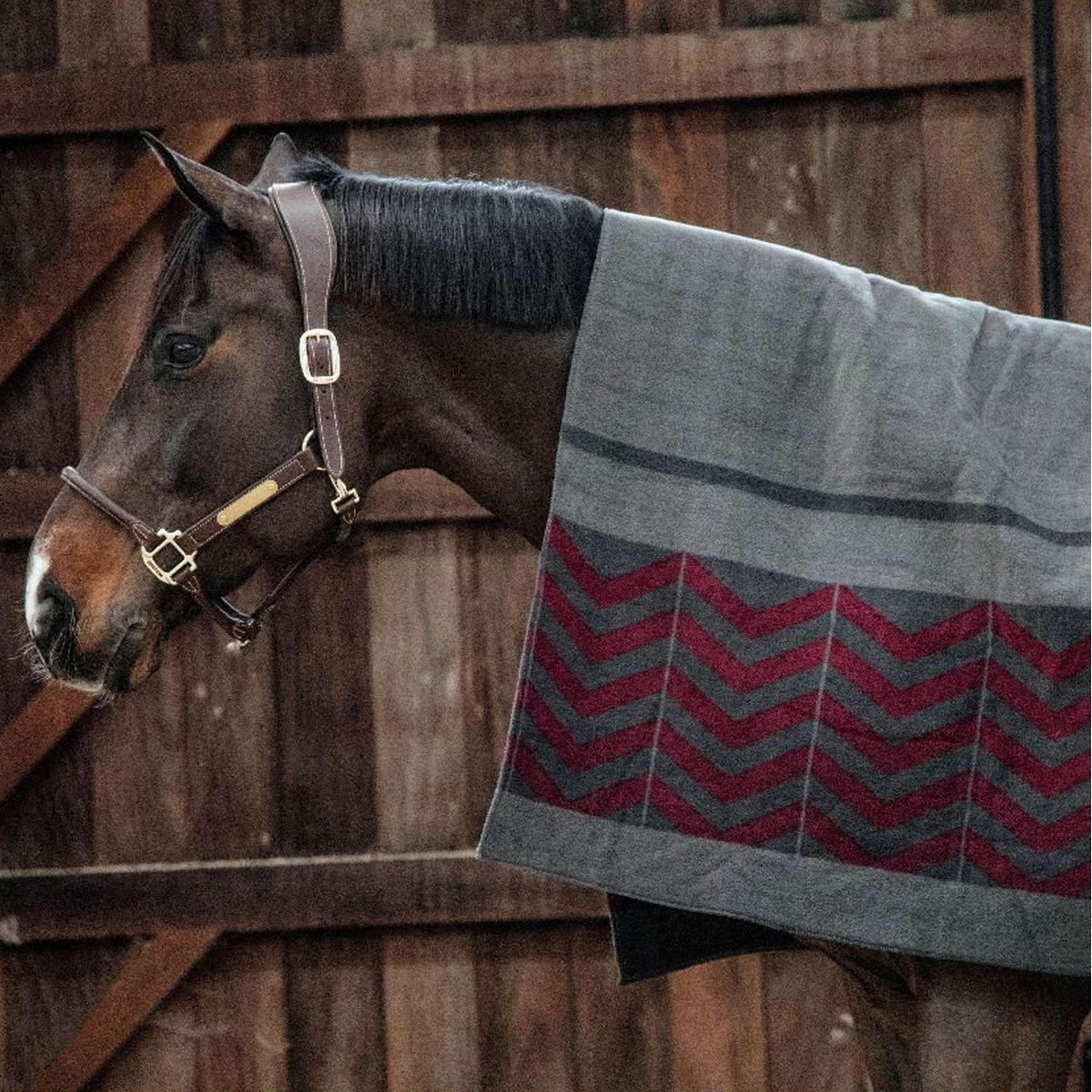Kentucky Couverture Polaire Heavy Square Fishbone Gris/Bordeuax Kentucky Couverture Polaire Heavy Square Fishbone Gris/Bordeuax