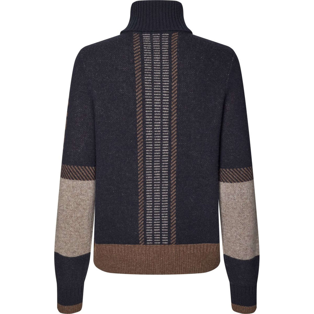 Kingsland Pull à Col KLArin Femme Marine
