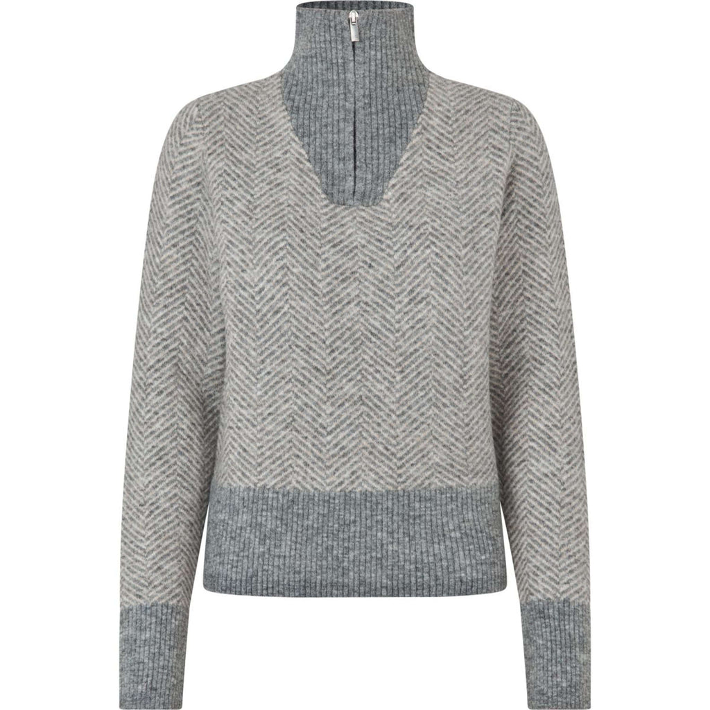 Kingsland Pull KLAudrey Femme Gris clair Mélange