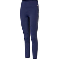 Kingsland Legging d'Équitation KLAlexis F-Tec4 Full Grip Enfants Bleu du Soir