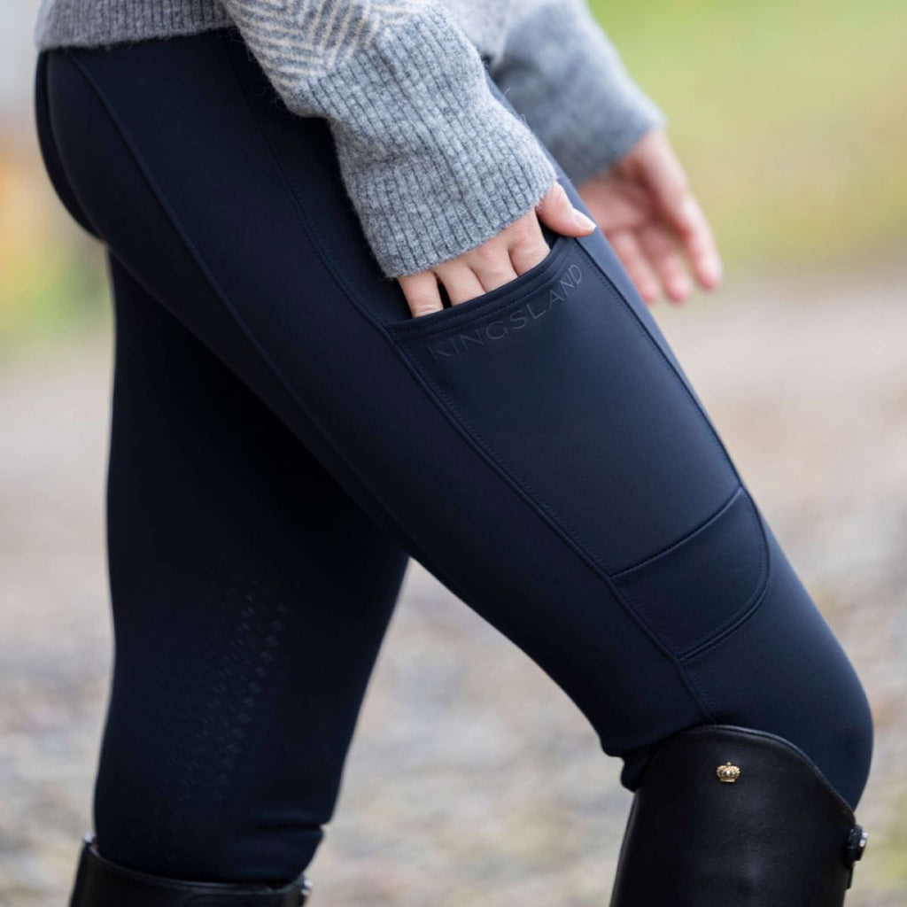 Kingsland Pantalon d'Équitation KLKornelia Poignée Genou Dames Marine