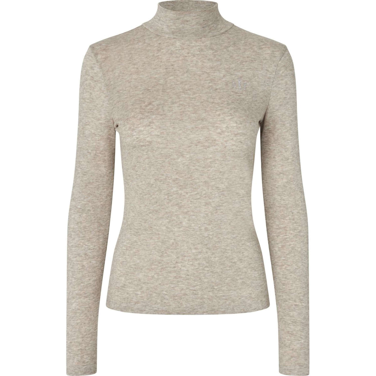 Kingsland Pull à Col KLAbigail Femme Beige/Melange
