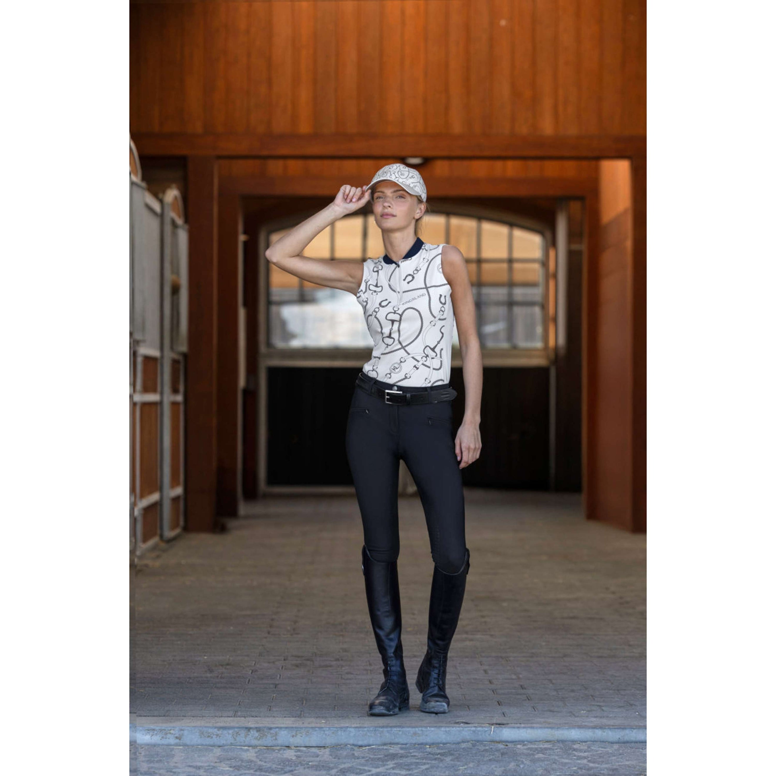 Kingsland Pantalon d'Équitation KLKerry Seamless Full Grip Noir