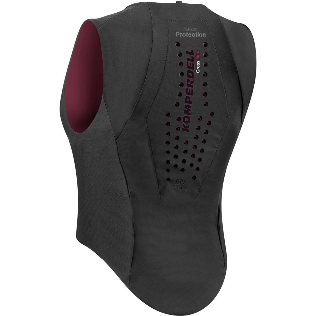 Komperdell Gilet de Protection Flexfit Mince Noir/Bordeaux