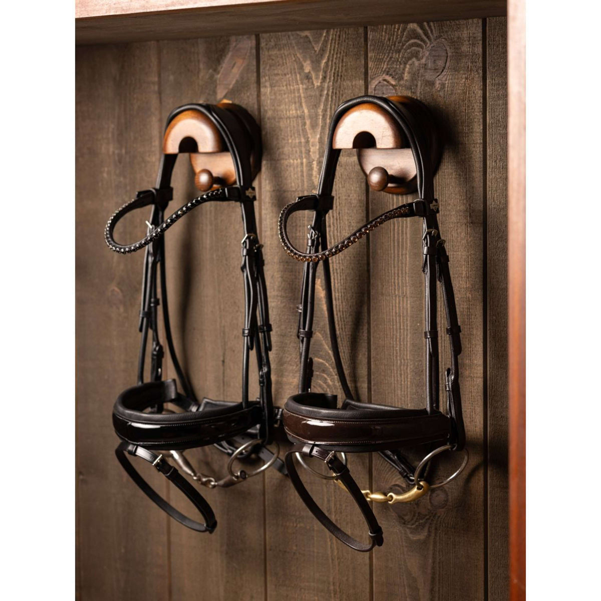 LeMieux Bride Kudos Patent Dressage Marron