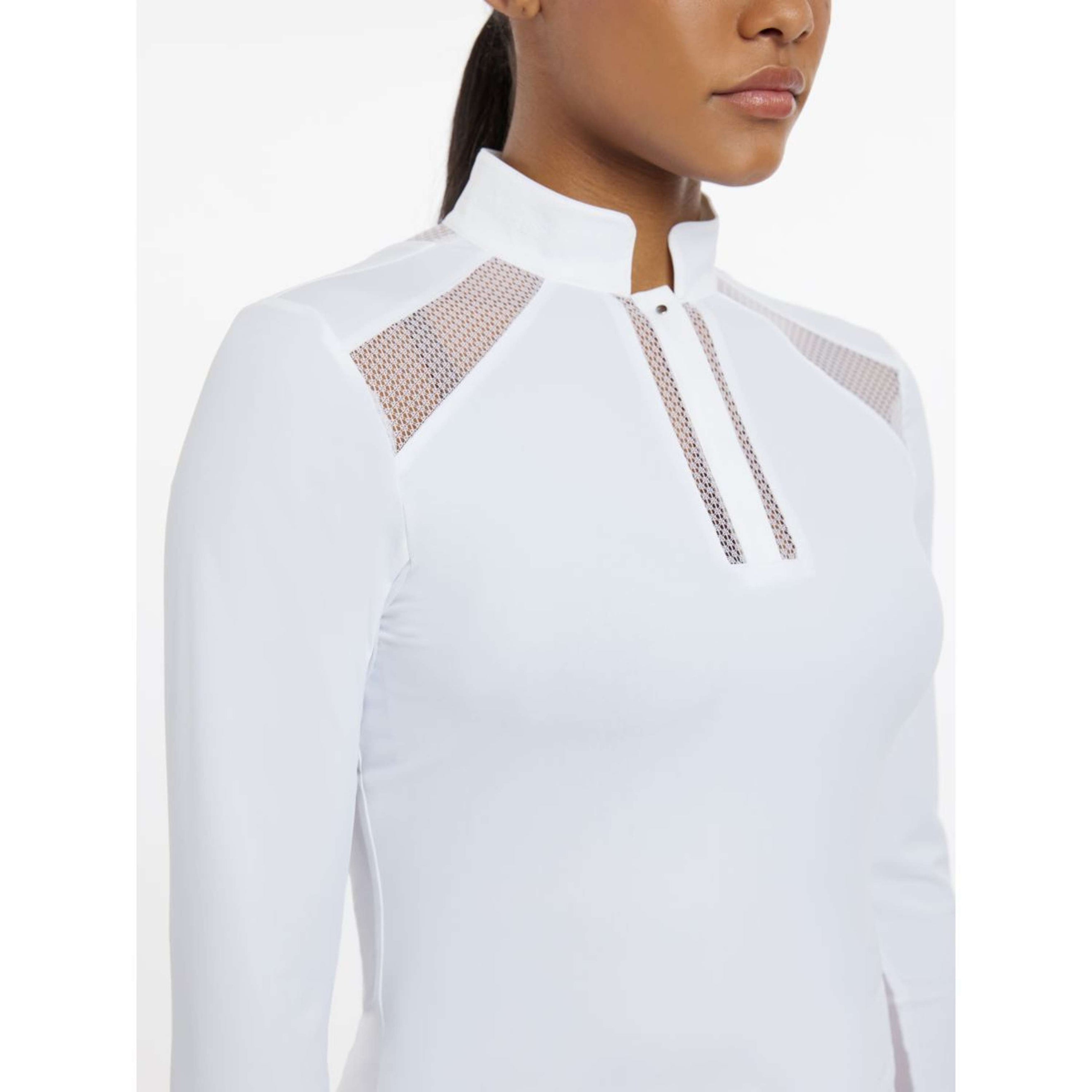 LeMieux T-shirt de Concours Camille Longues Manches Blanc LeMieux T-shirt de Concours Camille Longues Manches Blanc