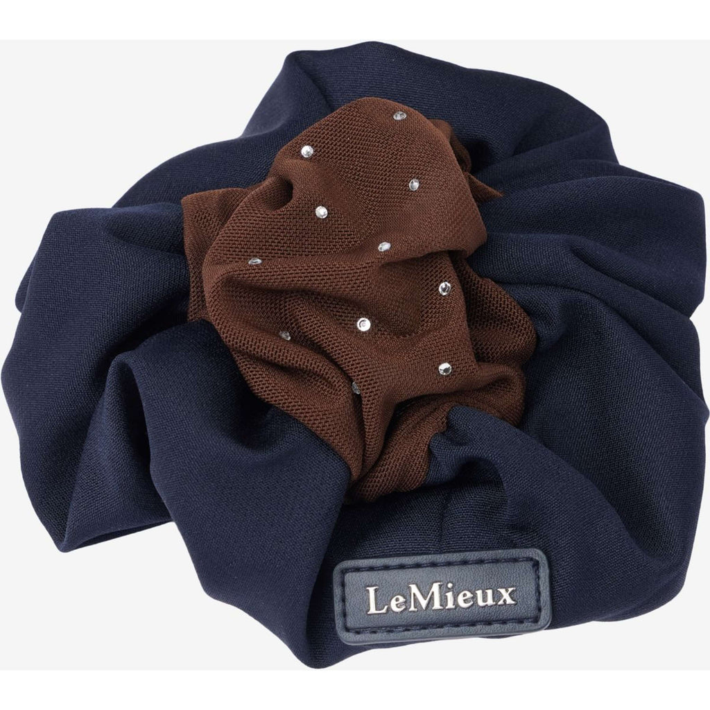 LeMieux Filet à Cheveux Scrunchie Marine/Marron
