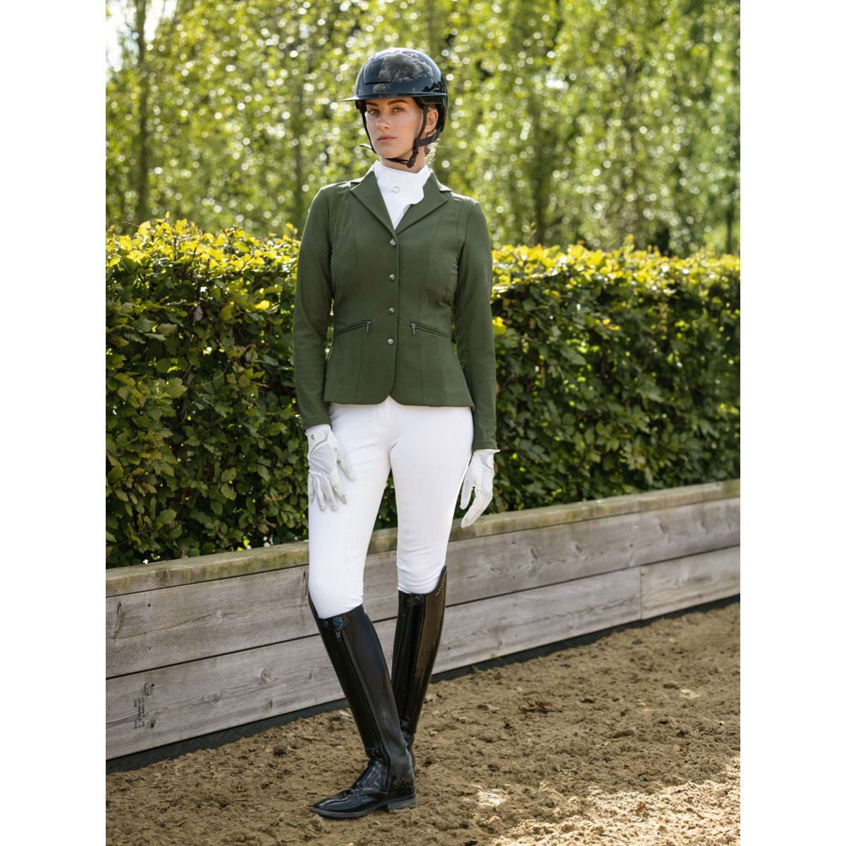 LeMieux Petite Veste de Concours Jessica Mesh Pine Green