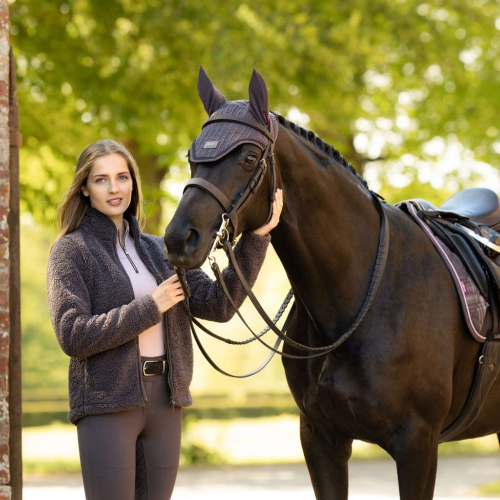 LeMieux Veste Heritage Borg Zip Through Cocoa
