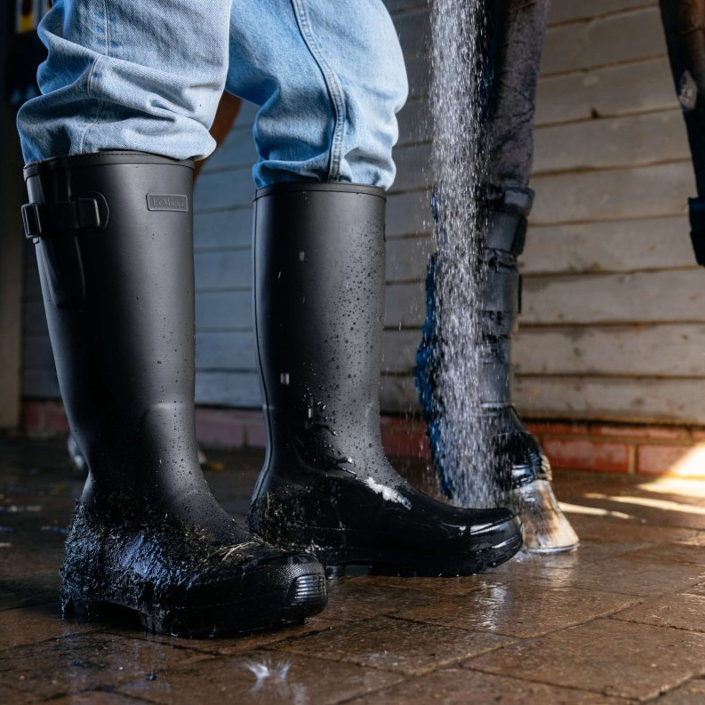 LeMieux Bottes d'Extérieur Bramshaw Wellington Hommes Noir