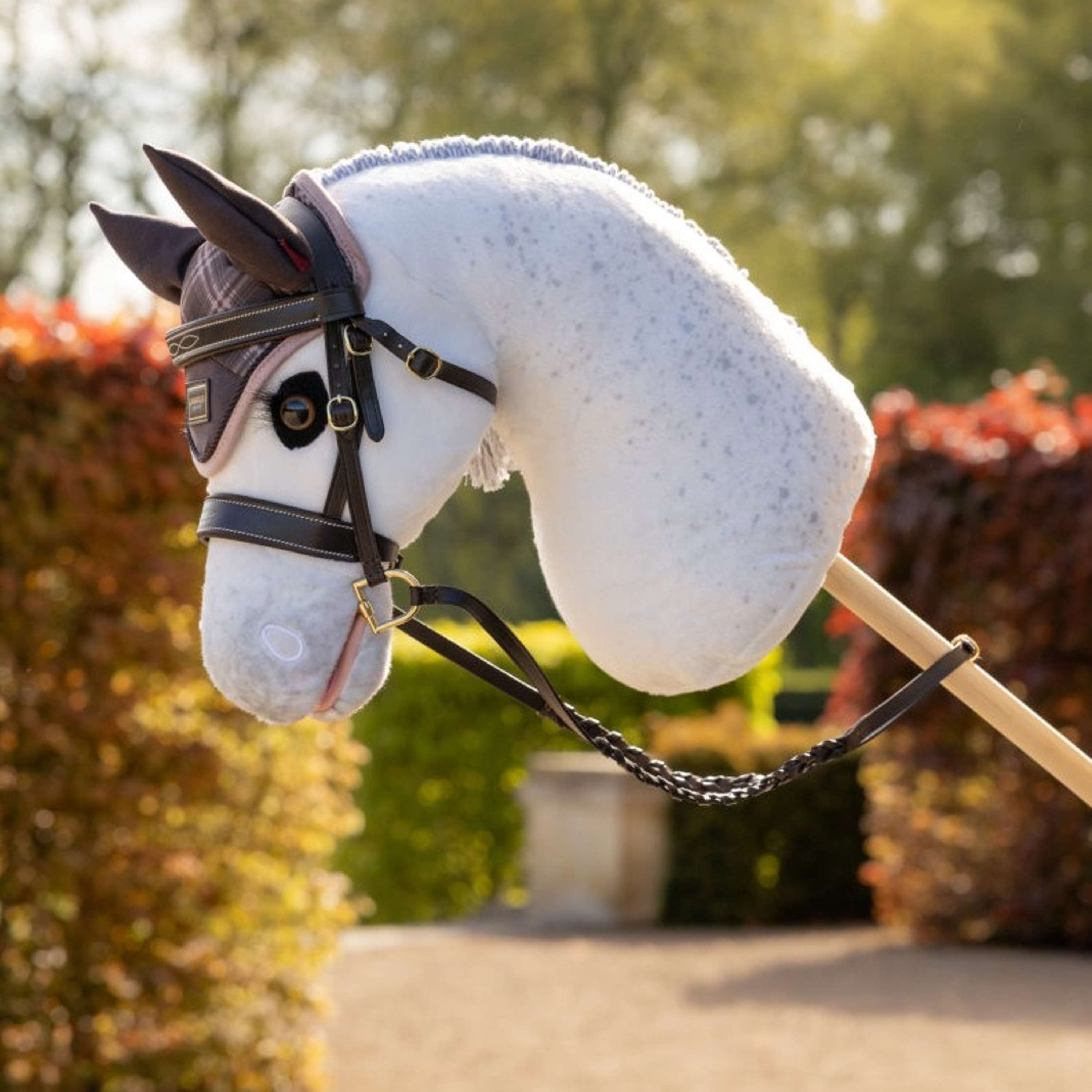 LeMieux Hobby Horse Bonnet Anti-Mouches Heritage Cocoa