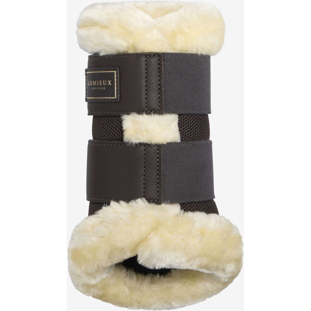 LeMieux Guêtres Heritage Fleece Edged Cocoa