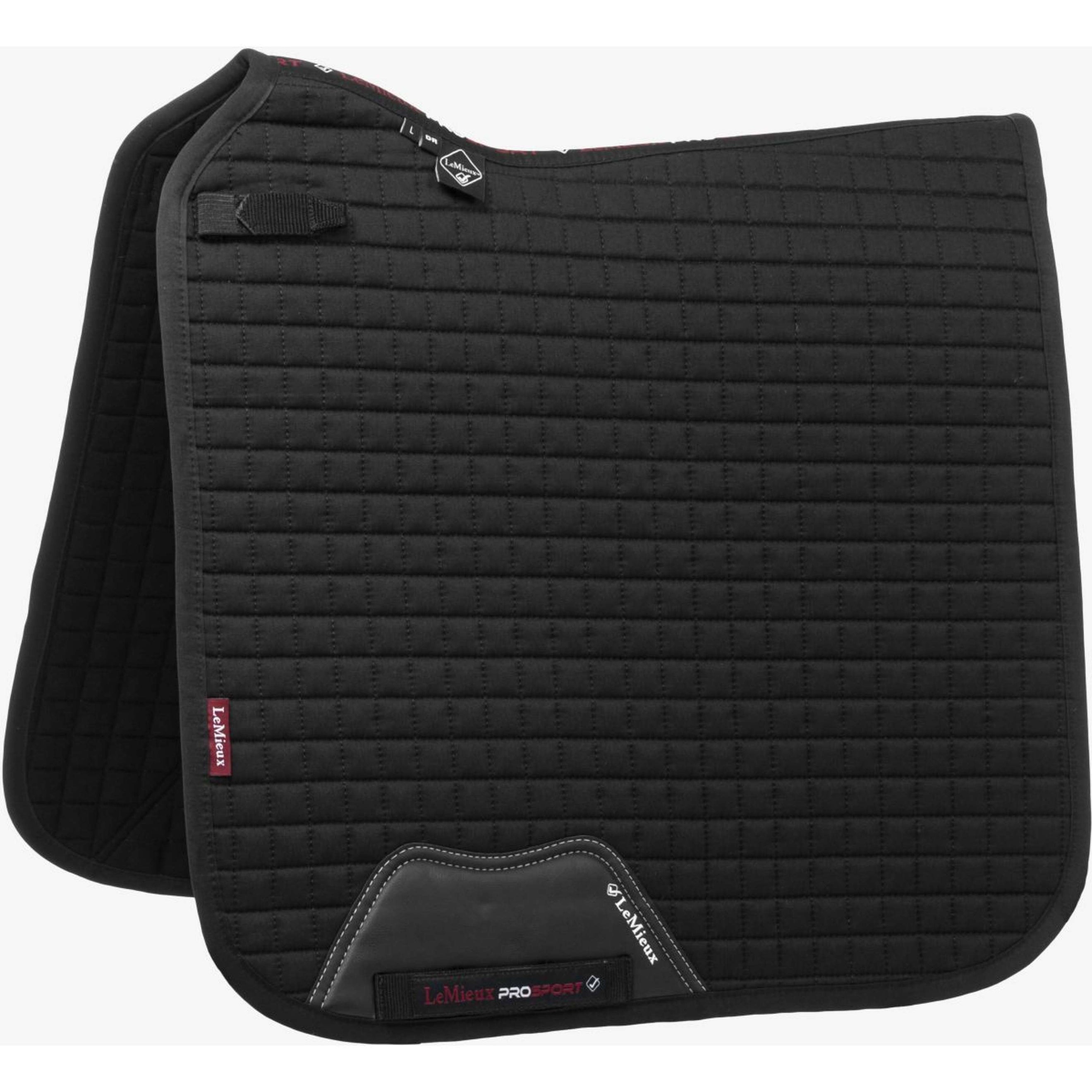 LeMieux Tapis de Selle Prosport Plain Square D-Ring Dressage Noir LeMieux Tapis de Selle Prosport Plain Square D-Ring Dressage Noir