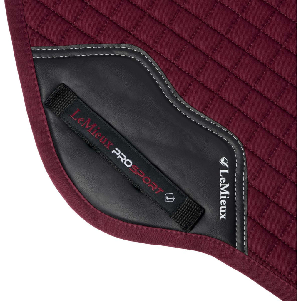 LeMieux Tapis de Selle Cotton Square Close Contact Bordeaux