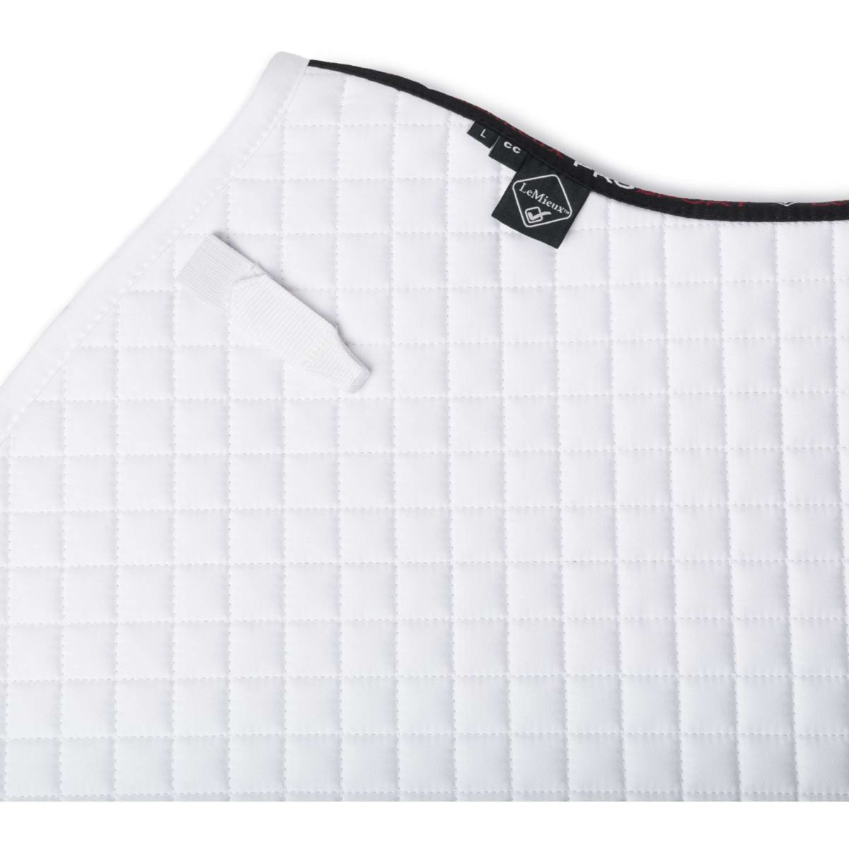 LeMieux Tapis de Selle Cotton Half Square Close Contact Blanc