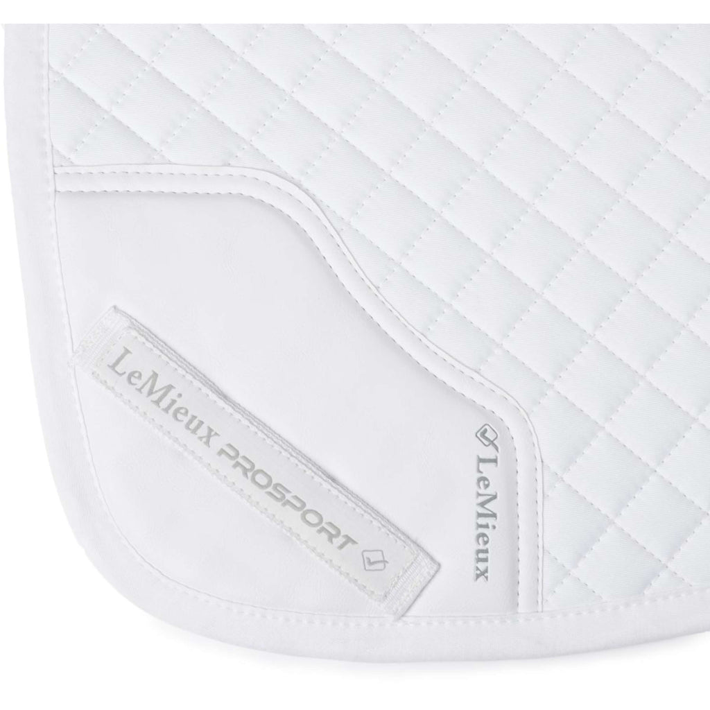 LeMieux Tapis de Selle Cotton Half Square Close Contact Blanc