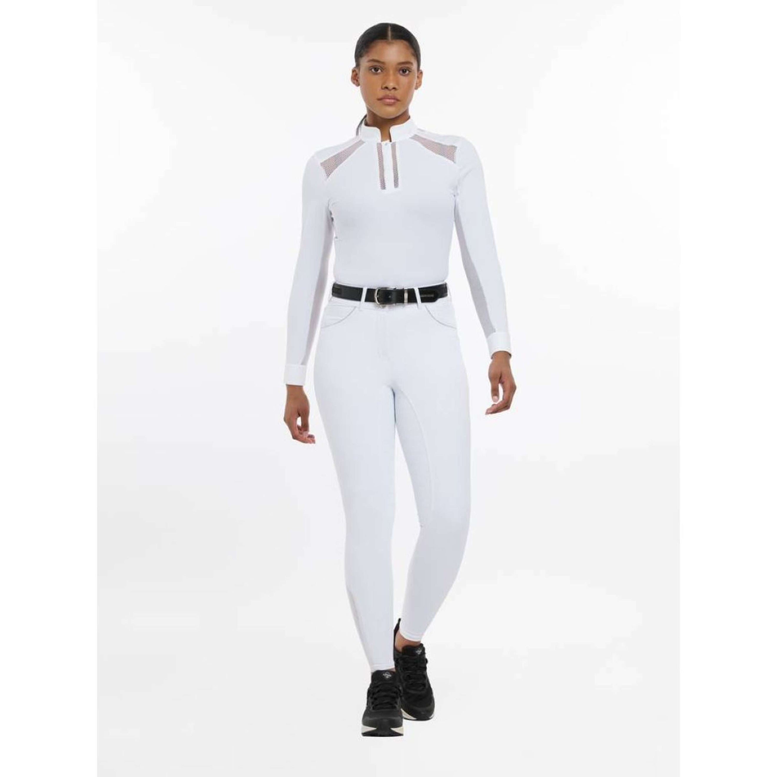 LeMieux Pantalon d'Équitation Victoria Silicone Fond de Peau Blanc LeMieux Pantalon d'Équitation Victoria Silicone Fond de Peau Blanc