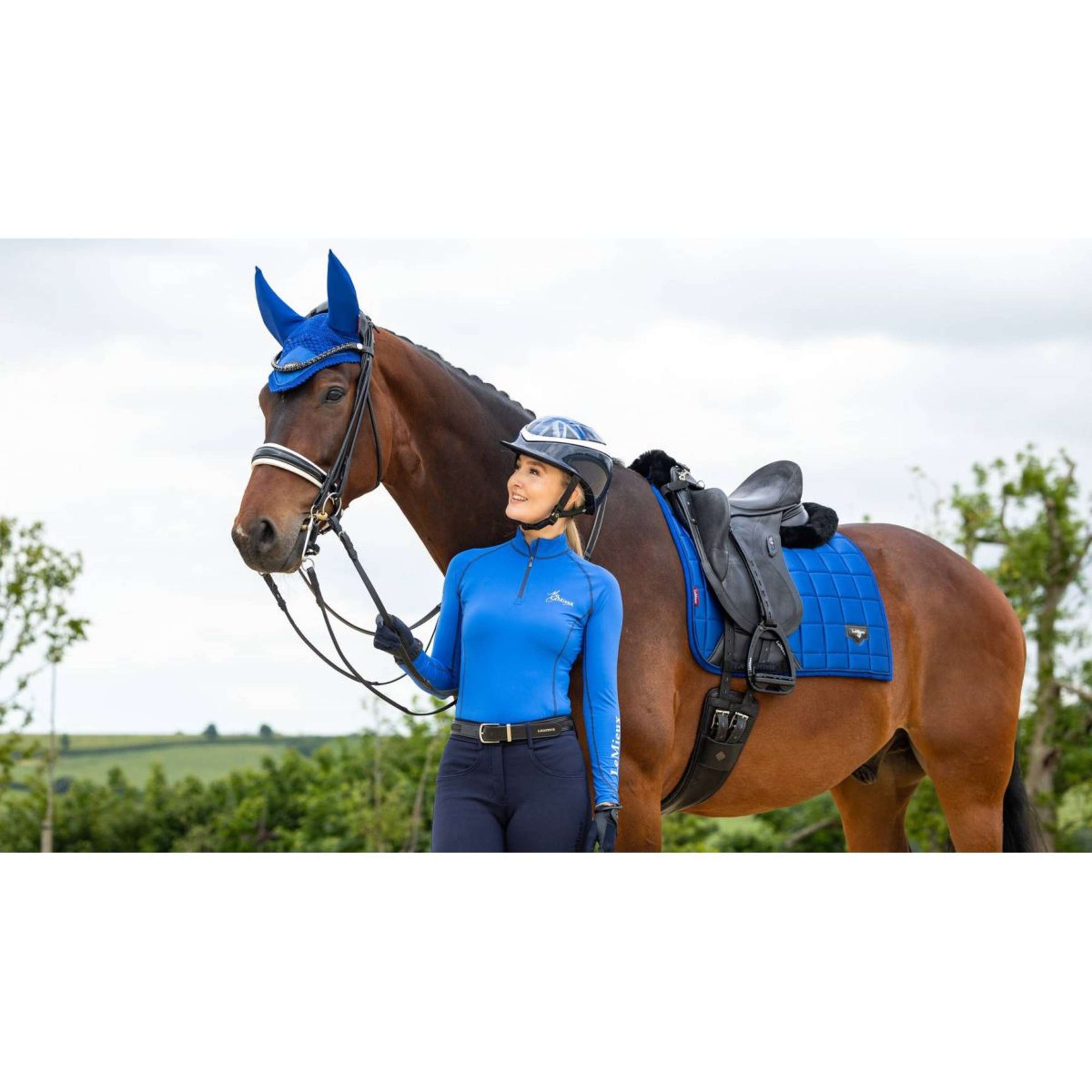 LeMieux Tapis de Selle Loire Dressage Benetton Blue LeMieux Tapis de Selle Loire Dressage Benetton Blue