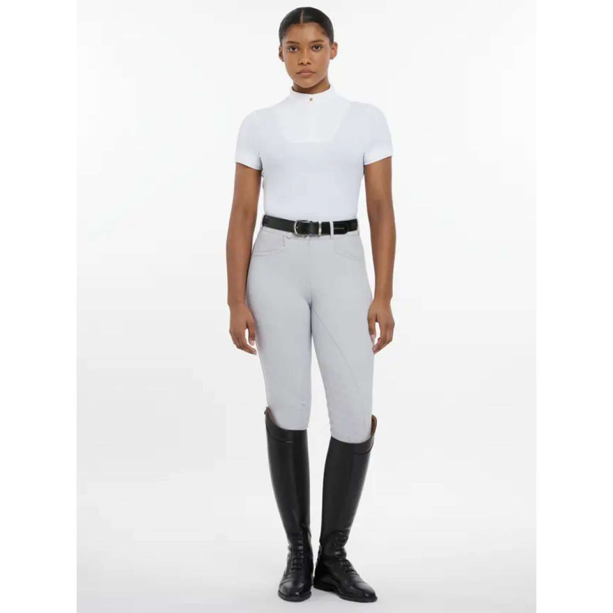 LeMieux T-shirt de Concours Sophia Manches Courtes Blanc