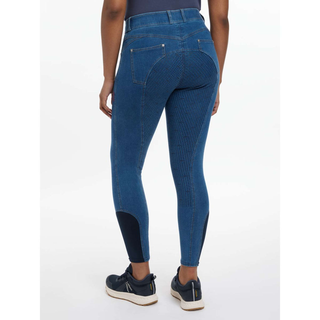 LeMieux Pantalon d'Équitation Dolly Denim Full Grip Denim
