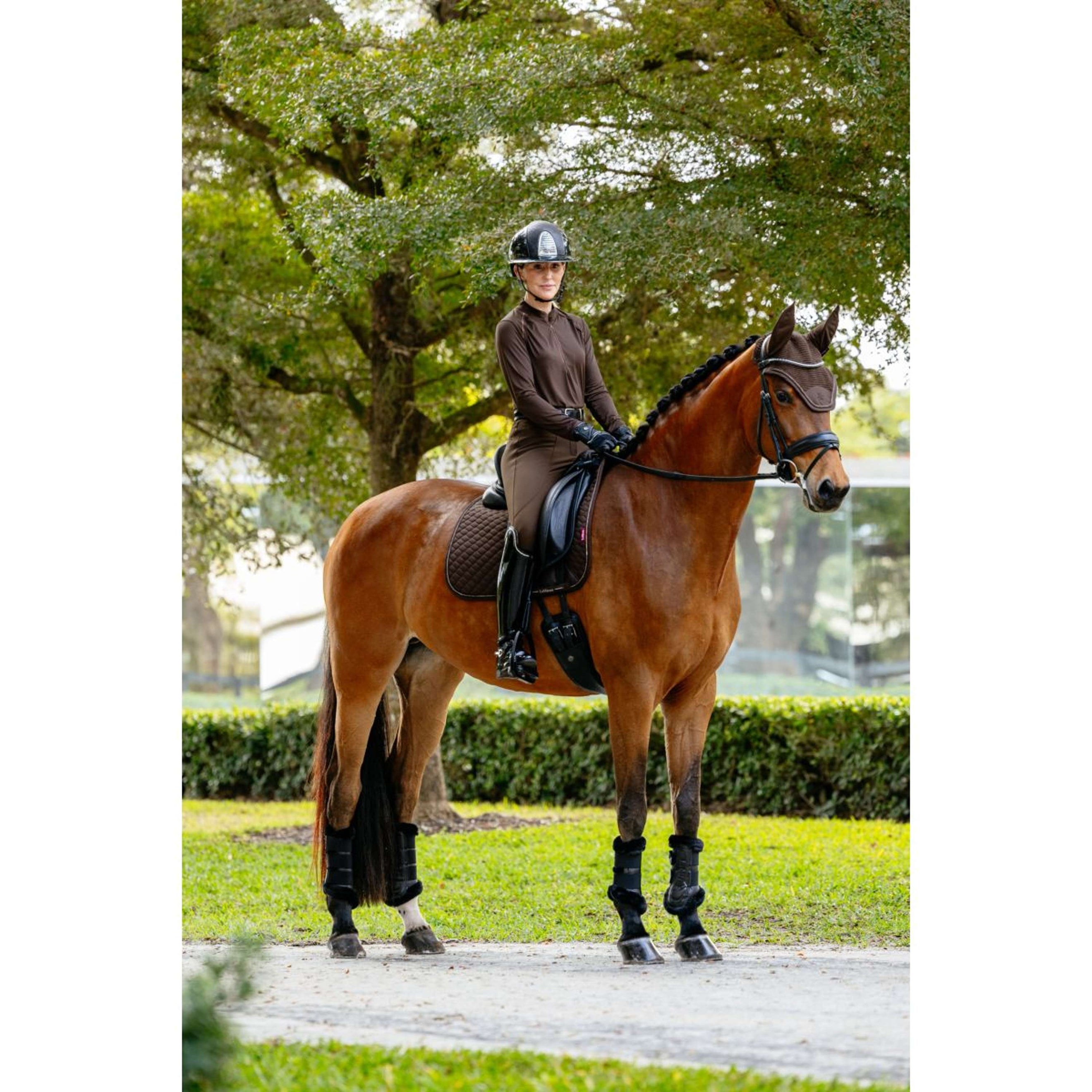 LeMieux Tapis de Selle Brilliance Dressage Espresso LeMieux Tapis de Selle Brilliance Dressage Espresso