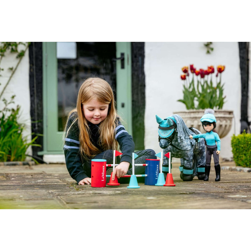LeMieux Toy Pony Course Builder Set Rouge/Bleu