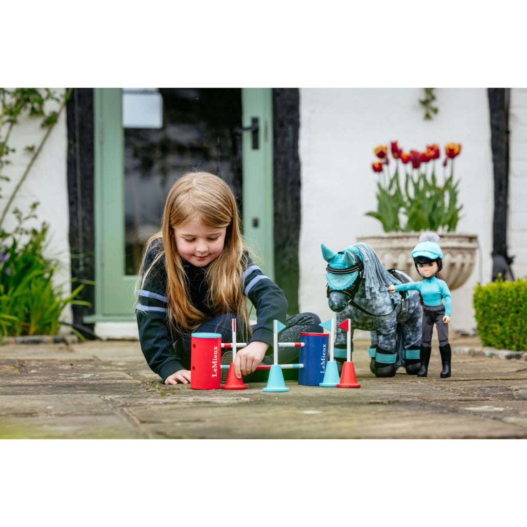 LeMieux Toy Pony Course Builder Set Rouge/Bleu