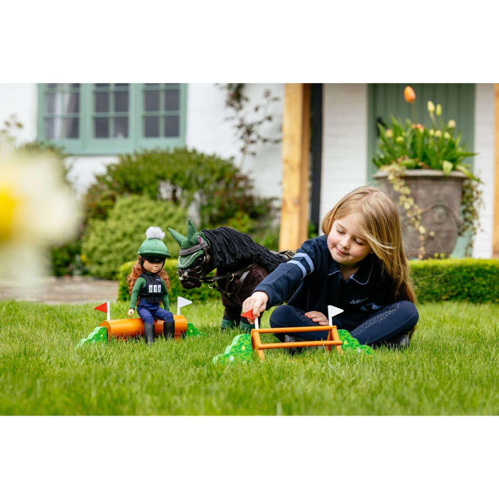LeMieux Toy Pony XC Jump Set Vert/Marron