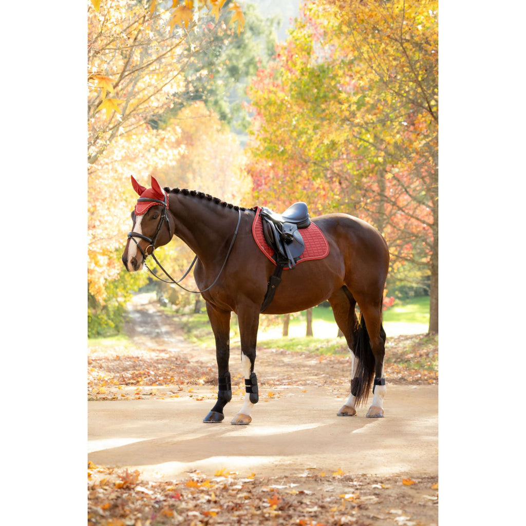 LeMieux Tapis de Selle Suede Close Contact Square de Saut Russet