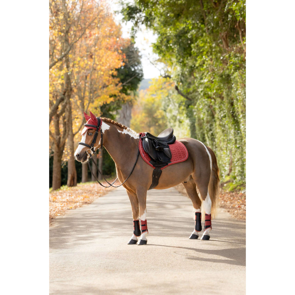 LeMieux Tapis de Selle Suede Close Contact Square de Saut Russet
