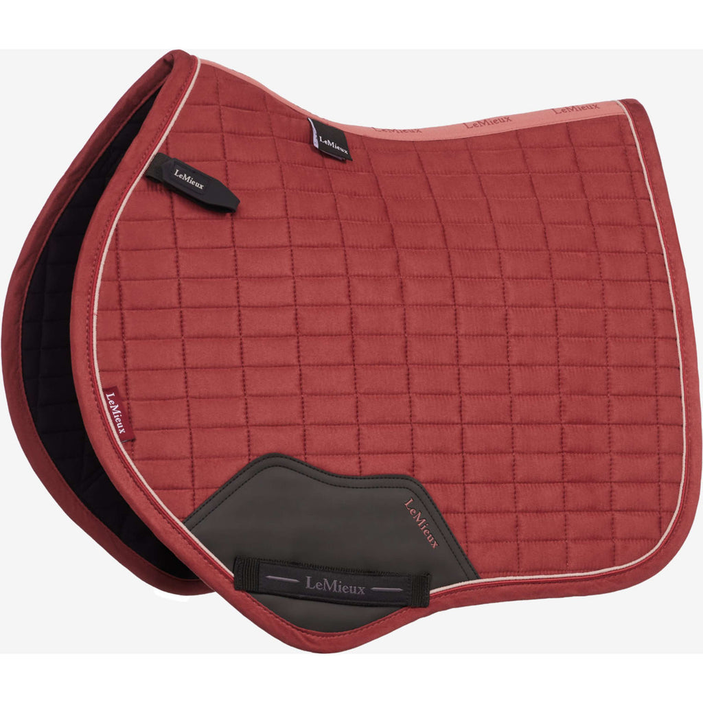 LeMieux Tapis de Selle Suede Close Contact Square de Saut Russet