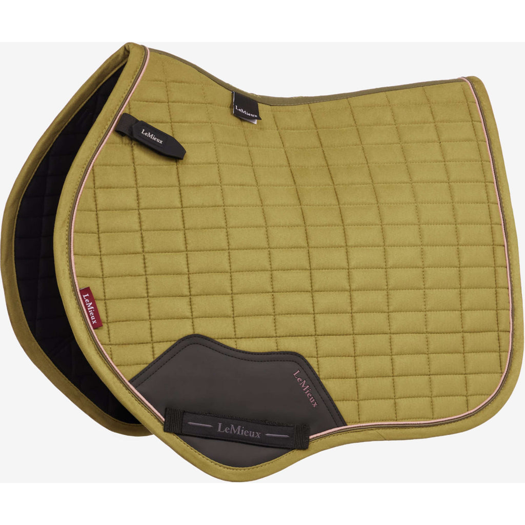 LeMieux Tapis de Selle Suede Close Contact Square de Saut Gooseberry