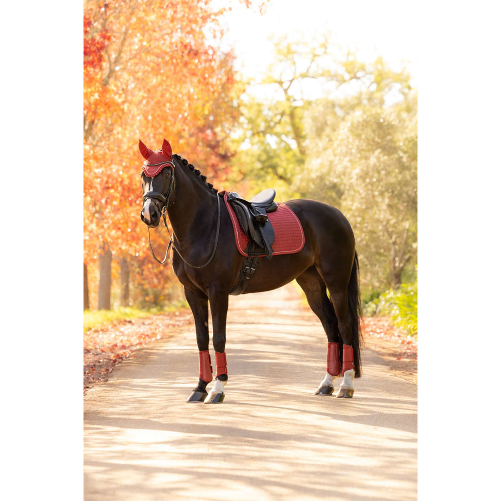 LeMieux Tapis de Selle Suede Square Dressage Russet
