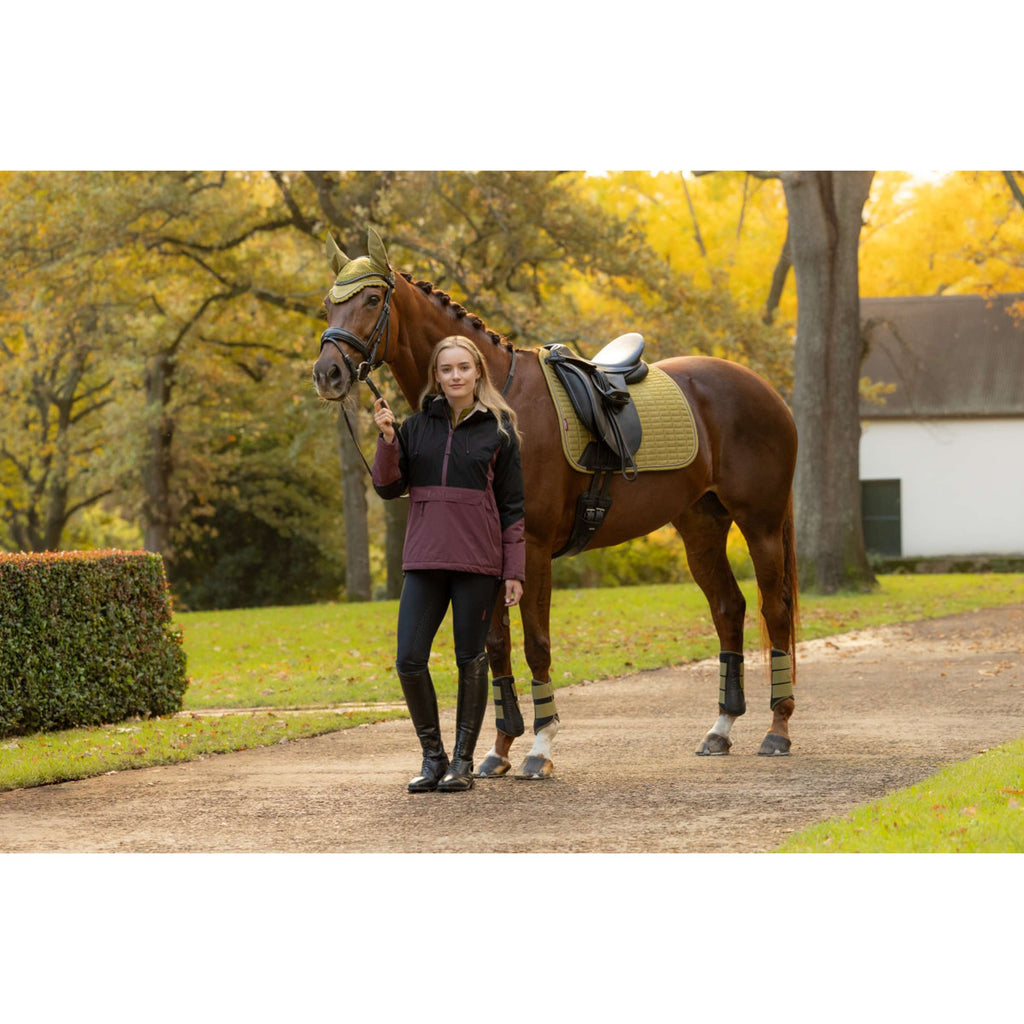 LeMieux Tapis de Selle Suede Square Dressage Gooseberry