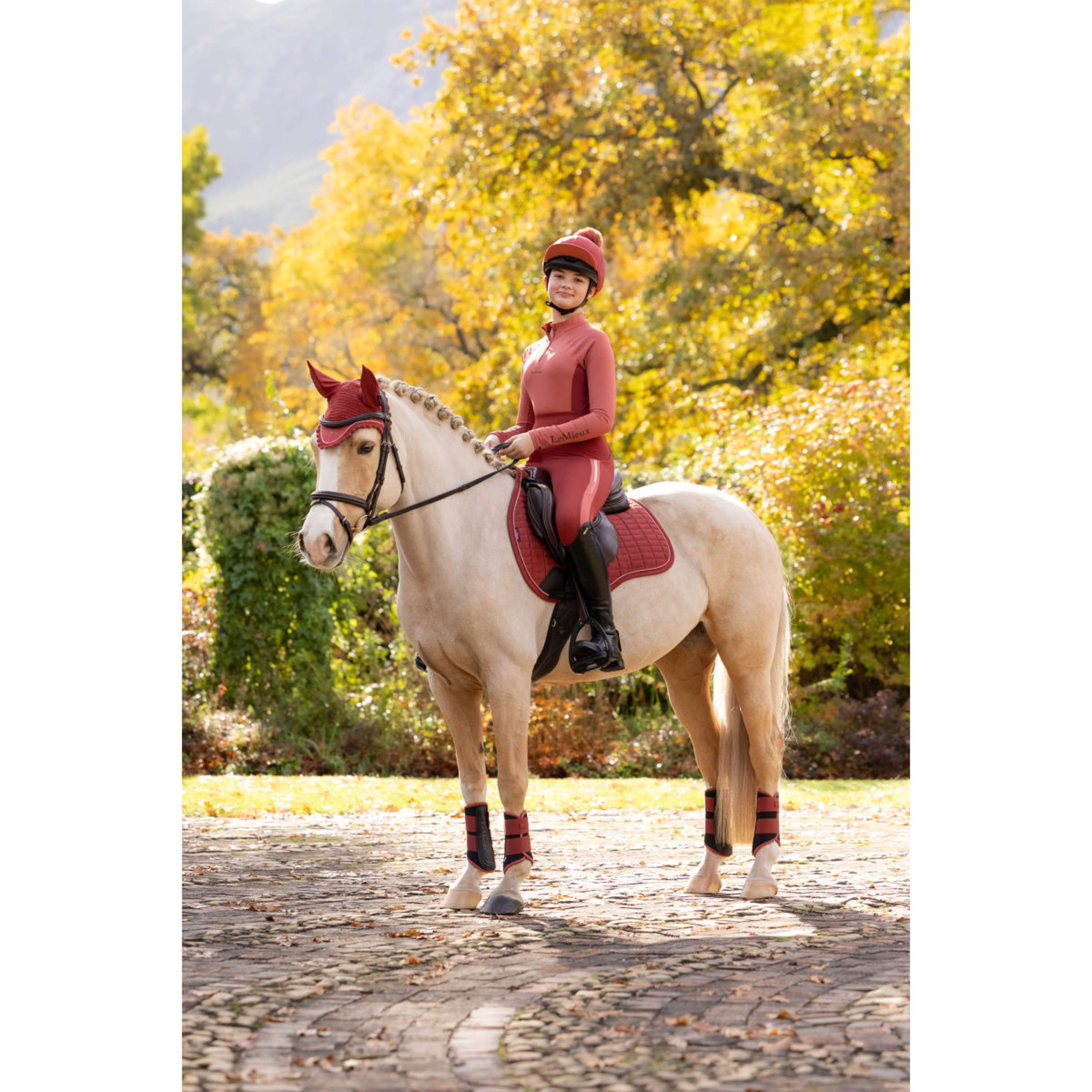 LeMieux Tapis de Selle Suede Square Polyvalence Russet