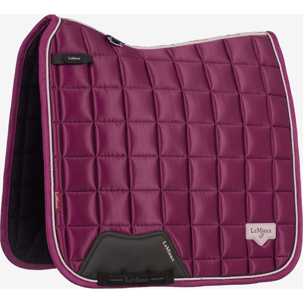 LeMieux Tapis de Selle Loire Classic Square Dressage Blackberry